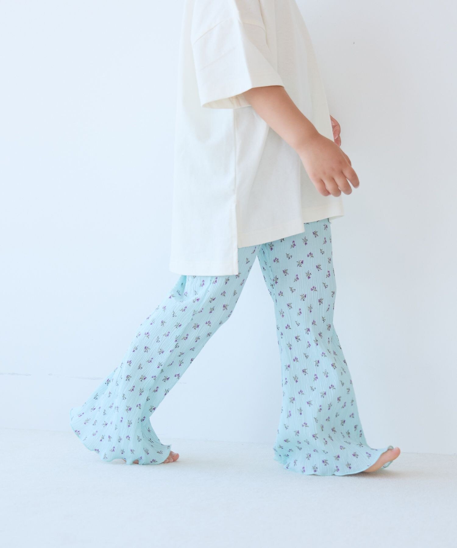 【ローリーズファーム/LOWRYS FARM / KIDS】のガラプリーツパンツ インテリア・キッズ・メンズ・レディースファッション・服の通販 founy(ファニー) 　ファッション　Fashion　キッズファッション　Fashion for Kids　ボトムス　Bottoms　おすすめ　Recommended / Our Picks　シンプル　Simple, Minimal　プリーツ　Pleats, Pleated　夏　Summer　ブルー|ID: prp329100004962237 ipo3291000000037227900