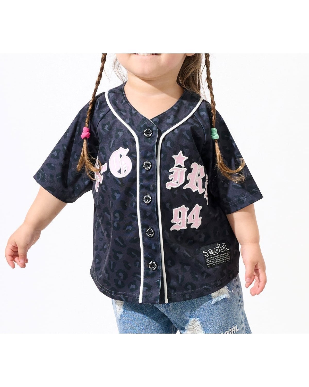 【ナルミヤ オンライン/NARUMIYA ONELINE / KIDS】のパッチロゴ刺しゅう ベースボール半袖シャツ インテリア・キッズ・メンズ・レディースファッション・服の通販 founy(ファニー) 　ファッション　Fashion　キッズファッション　Fashion for Kids　おすすめ　Recommended / Our Picks　ハーフ　Half, Half-Length　パッチ　Patch, Appliqué　ポケット　Pocket, Pocket Detail　ミニスカート　Mini Skirt, Short Skirt　半袖　Short Sleeve, Half Sleeve　黒|ID: prp329100004962250 ipo3291000000037227958