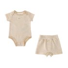 【ルーキー/ROOKIE / KIDS】のベビー(55-70cm) NIKE(ナイキ) セットアップ NKN Y/D STRIPE BODYSUIT SHORT 人気、トレンドファッション・服の通販 founy(ファニー) ファッション Fashion キッズファッション Fashion for Kids おすすめ Recommended / Our Picks ギフト プレゼント Gift / Present ショート Short, Short Length セットアップ Set-Up, Coordinated Outfit ベビー Baby, Babywear ボーダー Border, Stripe ロンパース Romper, Jumpsuit エレガント 上品 Elegant 半袖 Short Sleeve, Half Sleeve thumbnail beige|ID: prp329100004962256 ipo3291000000037228005
