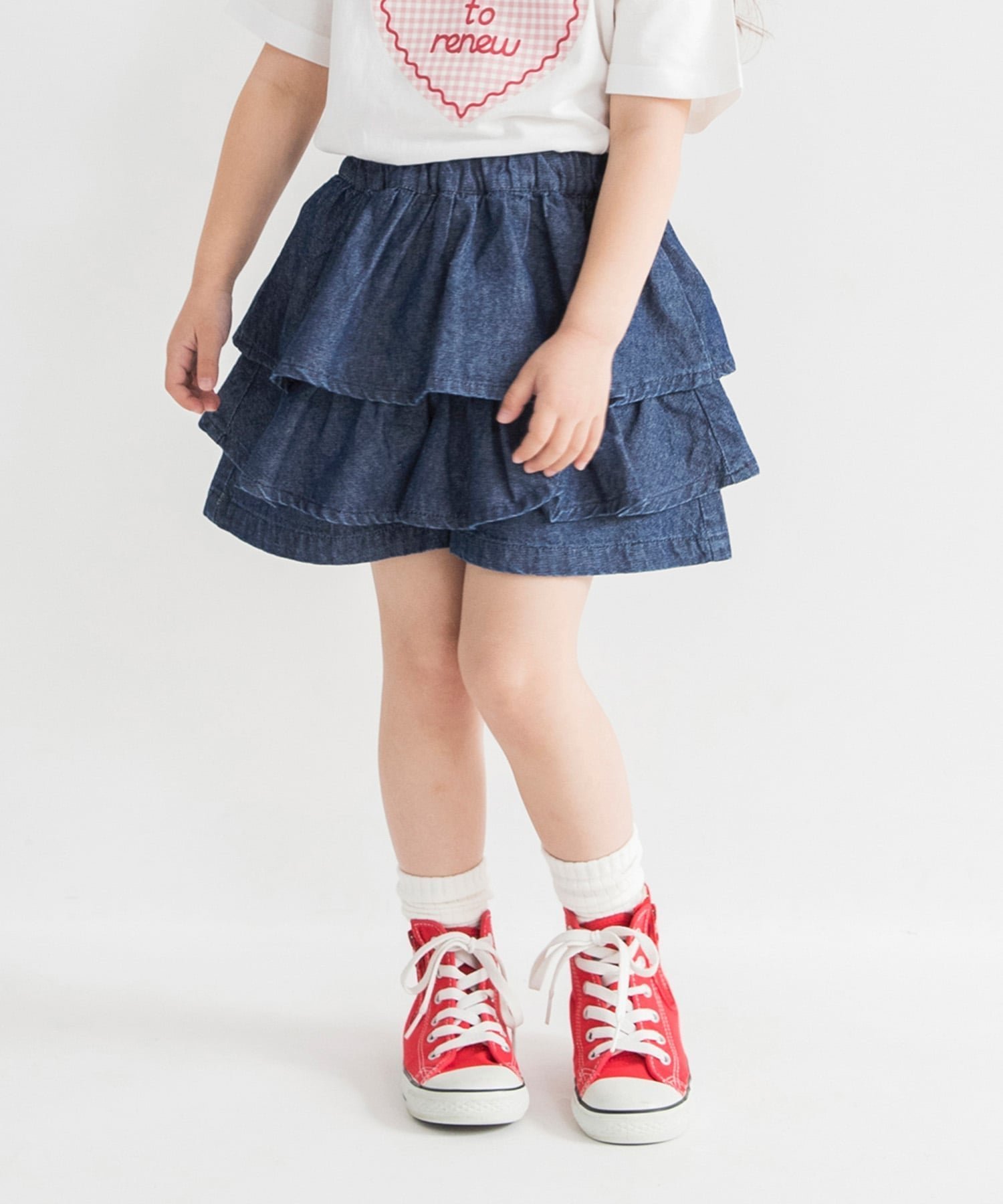 【ブランシェス/branshes / KIDS】の【WEB限定/DRC】デニムフリルスカパン インテリア・キッズ・メンズ・レディースファッション・服の通販 founy(ファニー) 　ファッション　Fashion　キッズファッション　Fashion for Kids　デニム　Denim, Jeans Material　ボーイズ　Boyish, Boy Style　ポケット　Pocket, Pocket Detail　プチプライス・低価格　Affordable / Budget Price　おすすめ　Recommended / Our Picks　ネイビーブルー|ID: prp329100004962263 ipo3291000000037228035