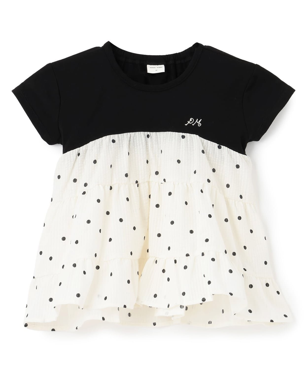 【ナルミヤ オンライン/NARUMIYA ONELINE / KIDS】の【リンク】ドッキングティアードTシャツ インテリア・キッズ・メンズ・レディースファッション・服の通販 founy(ファニー) 　ファッション　Fashion　キッズファッション　Fashion for Kids　ポケット　Pocket, Pocket Detail　ワンポイント　One Point, Statement Accent　黒|ID: prp329100004962265 ipo3291000000037228045