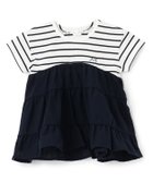【ナルミヤ オンライン/NARUMIYA ONELINE / KIDS】の【リンク】ドッキングティアードTシャツ 人気、トレンドファッション・服の通販 founy(ファニー) ファッション Fashion キッズファッション Fashion for Kids ポケット Pocket, Pocket Detail ワンポイント One Point, Statement Accent thumbnail 紺|ID: prp329100004962265 ipo3291000000037228048