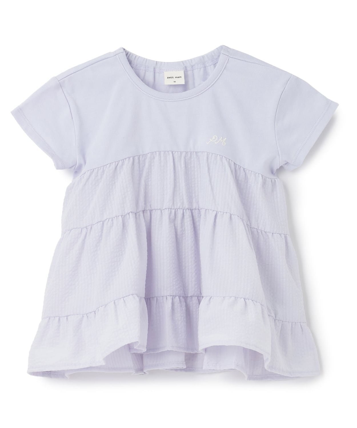 【ナルミヤ オンライン/NARUMIYA ONELINE / KIDS】の【リンク】ドッキングティアードTシャツ インテリア・キッズ・メンズ・レディースファッション・服の通販 founy(ファニー) 　ファッション　Fashion　キッズファッション　Fashion for Kids　ポケット　Pocket, Pocket Detail　ワンポイント　One Point, Statement Accent　ラベンダー|ID: prp329100004962265 ipo3291000000037228049