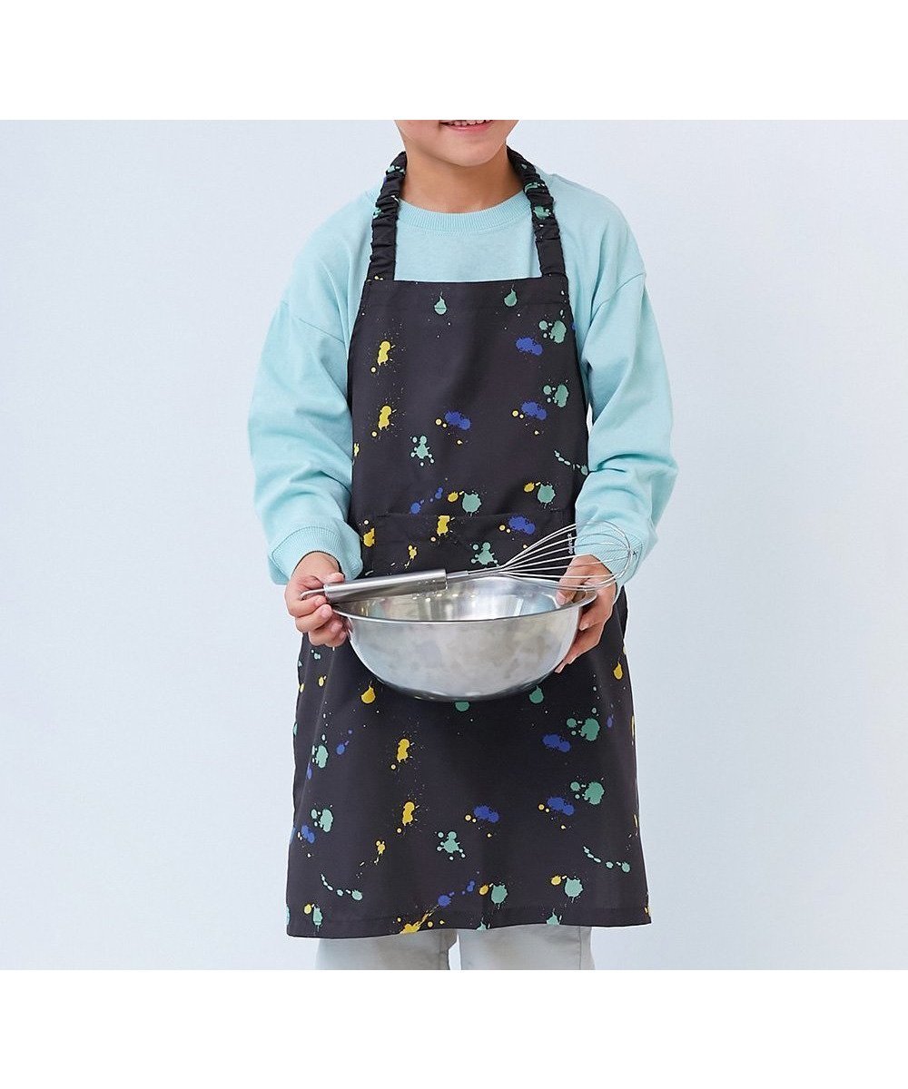 【デビロック/devirock / KIDS】の速乾 しわになりにくい エプロン 子供服 キッズ 男の子 女の子 生活雑貨 26SS インテリア・キッズ・メンズ・レディースファッション・服の通販 founy(ファニー) 　ファッション　Fashion　キッズファッション　Fashion for Kids　巾着　Drawstring Bag, Kinchaku　ブロード　Broadcloth, Fine Cotton　おすすめ　Recommended / Our Picks　2026年　2026　2026春夏・S/S　Spring/Summer 2026 SS26　006-ペンキ-ブラック|ID: prp329100004962283 ipo3291000000037228145