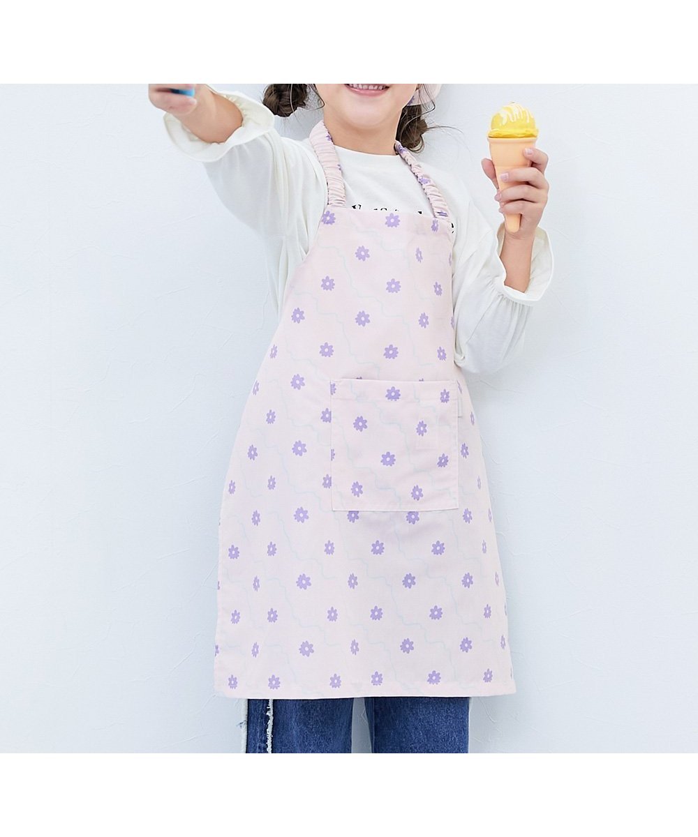 【デビロック/devirock / KIDS】の速乾 しわになりにくい エプロン 子供服 キッズ 男の子 女の子 生活雑貨 26SS インテリア・キッズ・メンズ・レディースファッション・服の通販 founy(ファニー) 　ファッション　Fashion　キッズファッション　Fashion for Kids　巾着　Drawstring Bag, Kinchaku　ブロード　Broadcloth, Fine Cotton　おすすめ　Recommended / Our Picks　2026年　2026　2026春夏・S/S　Spring/Summer 2026 SS26　008-フラワー-ベビーピンク|ID: prp329100004962283 ipo3291000000037228147