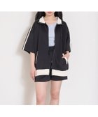 【ナルミヤ オンライン/NARUMIYA ONELINE / KIDS】の【LTXC/吸水速乾】半袖トラックジャケットセットアップ 人気、トレンドファッション・服の通販 founy(ファニー) ファッション Fashion キッズファッション Fashion for Kids おすすめ Recommended / Our Picks ショート Short, Short Length ジャケット Jacket, Outerwear セットアップ Set-Up, Coordinated Outfit ポケット Pocket, Pocket Detail 半袖 Short Sleeve, Half Sleeve 吸水 Absorbent, Quick-Dry 夏 Summer 春 Spring S/S・春夏 SS, Spring/Summer, Warm Season thumbnail 黒|ID: prp329100004962299 ipo3291000000037228238