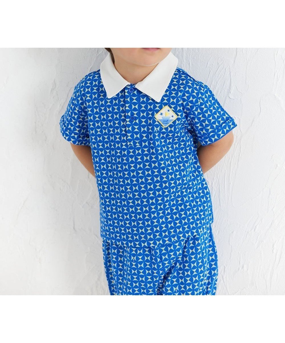 【モイモルン/moimoln / KIDS】の【セットアップ】ミッドナイトブルー半袖トップス ショートパンツ 人気、トレンドファッション・服の通販 founy(ファニー) 　ファッション　Fashion　キッズファッション　Fashion for Kids　トップス・カットソー　Cut & Sew Tops　ボトムス　Bottoms　セットアップ　Matching Sets　キッズトップス　Tops　ギフト プレゼント　Gift / Present　ショート　Short, Short Length　セットアップ　Set-Up, Coordinated Outfit　フィット　Fit, Slim Fit　半袖　Short Sleeve, Half Sleeve　 other-1|ID: prp329100004962307 ipo3291000000037228260