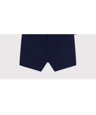【プチバトー/PETIT BATEAU / KIDS】のサージ織ショートサロペット ネイビー|ID: prp329100004962320 ipo3291000000037228345