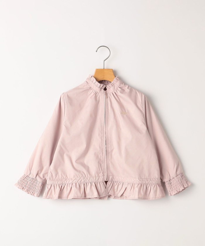 【シップス/SHIPS / KIDS】のSHIPS KIDS 100～130cm / 〈撥水〉 フリル パーカー インテリア・キッズ・メンズ・レディースファッション・服の通販 founy(ファニー) https://founy.com/ ファッション Fashion キッズファッション Fashion for Kids 2024年 2024 2024-2025秋冬・A/W Autumn/Winter 2024–25 AW24–25 シャーリング Shirring, Ruched タフタ Taffeta, Structured Fabric パーカー Hoodie, Parka フリル Frill, Ruffle ブラウジング Blouson Silhouette, Cinched Waist ポケット Pocket, Pocket Detail |ID: prp329100004962321 ipo3291000000037228346