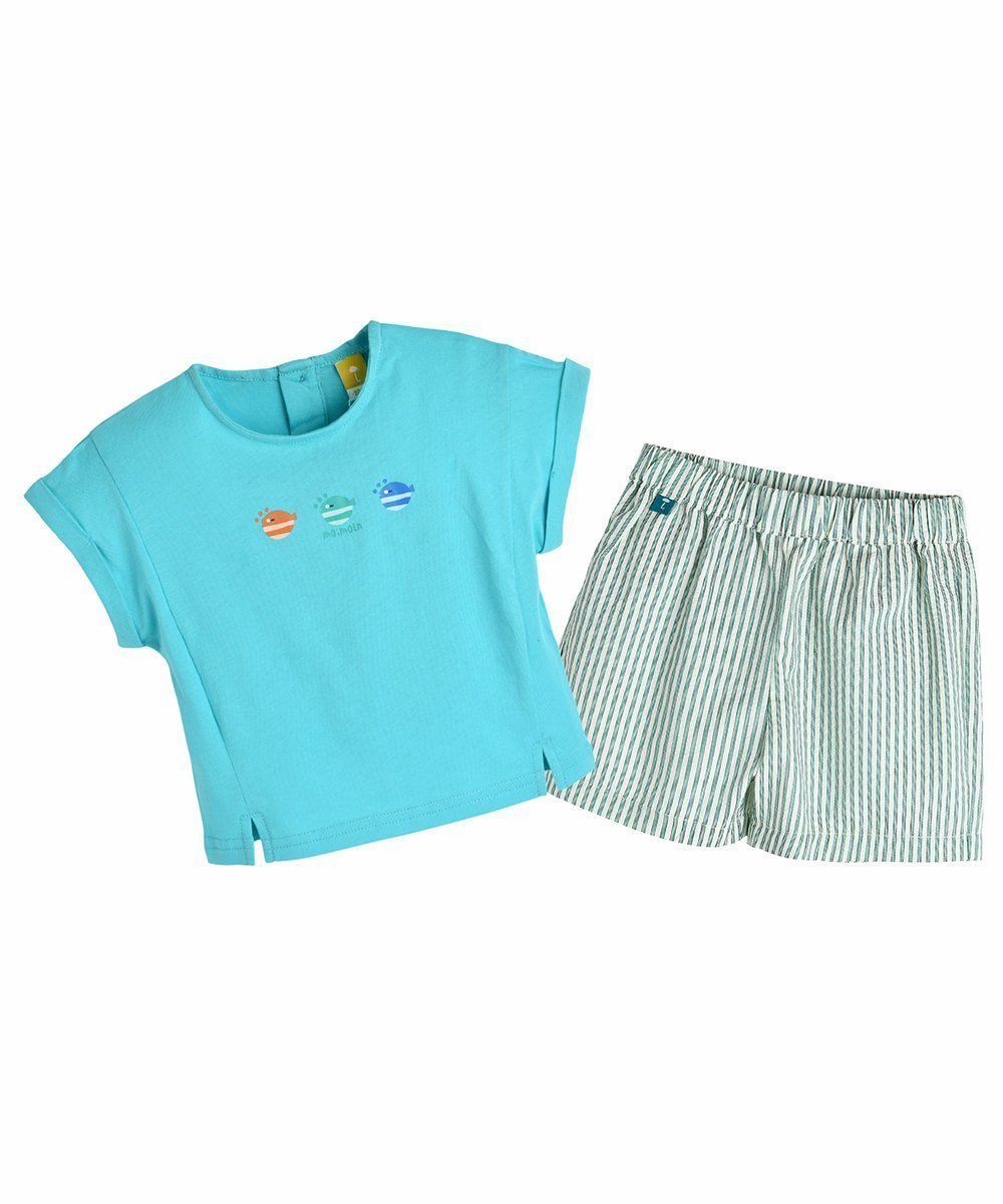 【モイモルン/moimoln / KIDS】の【セットアップ】マルトップス パンツ インテリア・キッズ・メンズ・レディースファッション・服の通販 founy(ファニー) 　ファッション　Fashion　キッズファッション　Fashion for Kids　トップス・カットソー　Cut & Sew Tops　ボトムス　Bottoms　セットアップ　Matching Sets　キッズトップス　Tops　おすすめ　Recommended / Our Picks　セットアップ　Set-Up, Coordinated Outfit　パターン　Pattern, Design Print　ビビッド　Vivid, Bright Tone　プリント　Print, Printed Pattern　夏　Summer　ミント|ID: prp329100004962347 ipo3291000000037228495