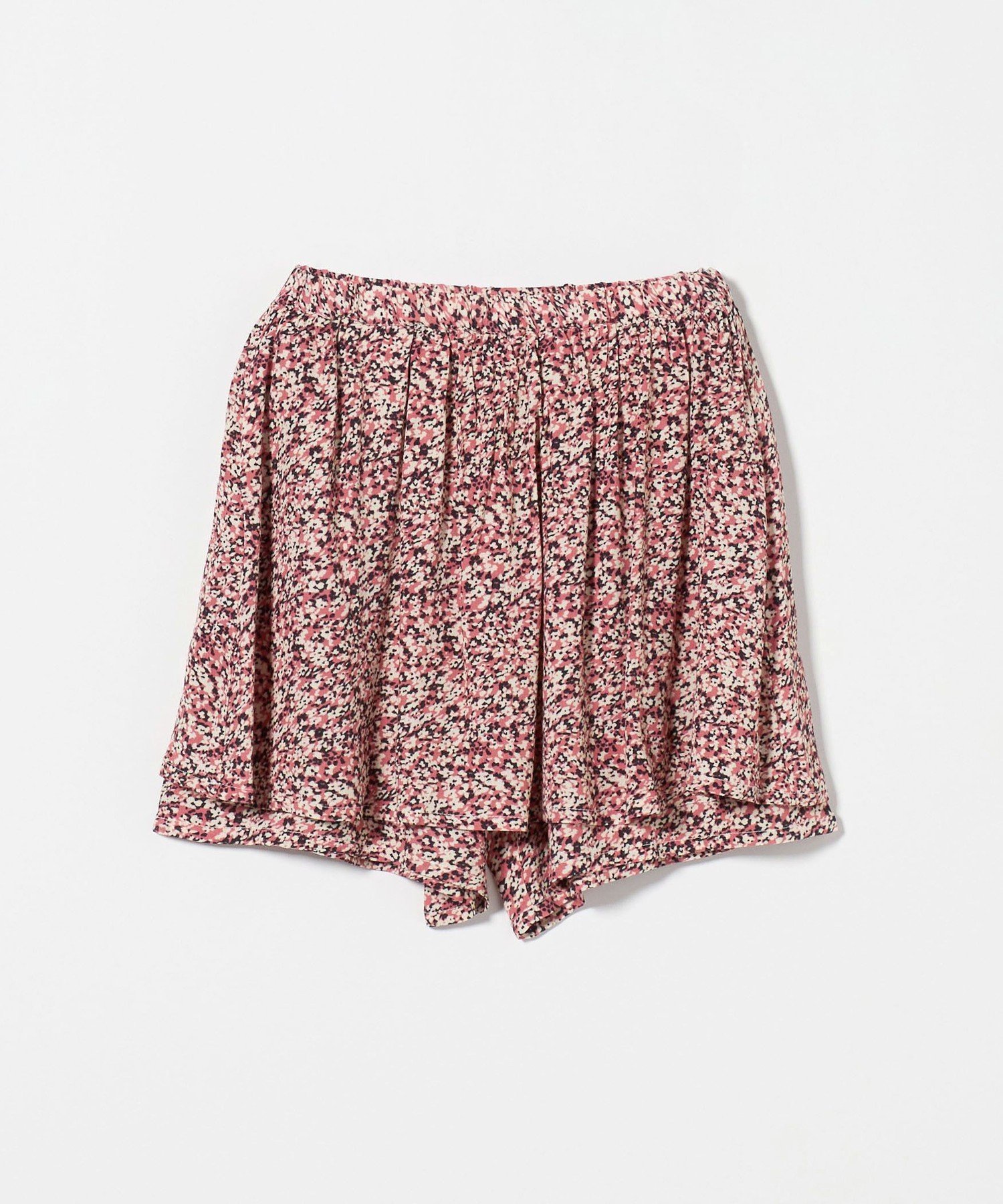 【ユナイテッドアローズ/UNITED ARROWS / KIDS】の小花 ペプラム キュロットパンツ / キッズ 140cm-160cm インテリア・キッズ・メンズ・レディースファッション・服の通販 founy(ファニー) 　ファッション　Fashion　キッズファッション　Fashion for Kids　ボトムス　Bottoms　キュロット　Culottes, Wide Shorts　プリント　Print, Printed Pattern　ペプラム　Peplum, Flared Hem　無地　Plain, Solid Color　アウトレット　Outlet / Clearance　PINK|ID: prp329100004962349 ipo3291000000037228500