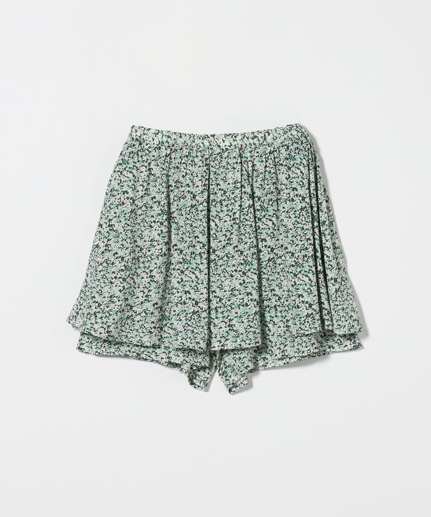 【ユナイテッドアローズ/UNITED ARROWS / KIDS】の小花 ペプラム キュロットパンツ / キッズ 140cm-160cm インテリア・キッズ・メンズ・レディースファッション・服の通販 founy(ファニー) 　ファッション　Fashion　キッズファッション　Fashion for Kids　ボトムス　Bottoms　キュロット　Culottes, Wide Shorts　プリント　Print, Printed Pattern　ペプラム　Peplum, Flared Hem　無地　Plain, Solid Color　アウトレット　Outlet / Clearance　LIME|ID: prp329100004962349 ipo3291000000037228501