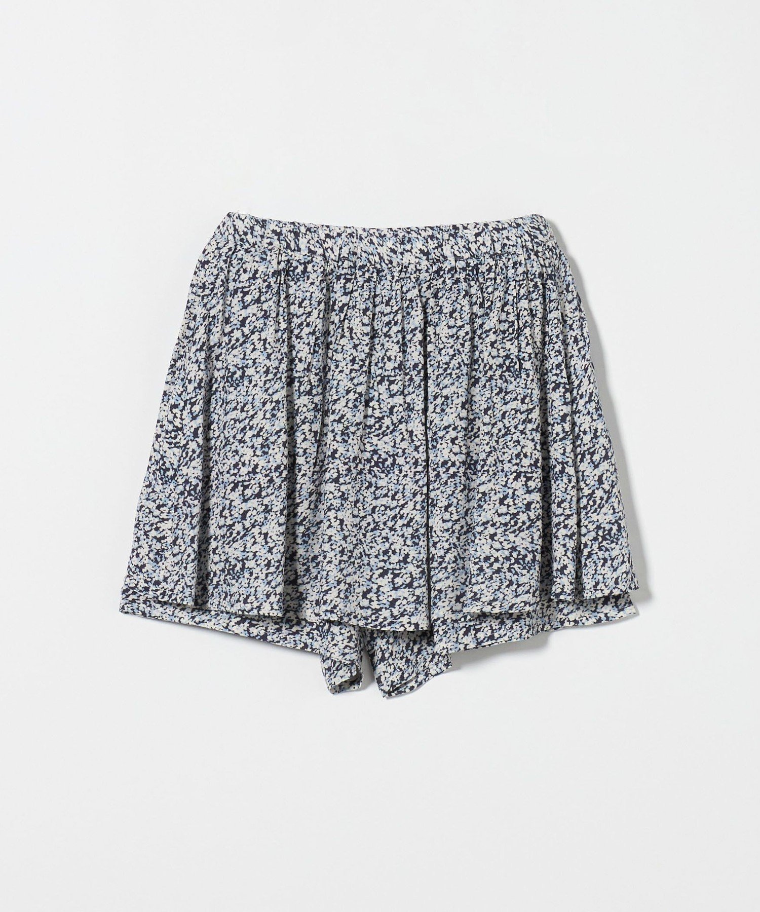 【ユナイテッドアローズ/UNITED ARROWS / KIDS】の小花 ペプラム キュロットパンツ / キッズ 140cm-160cm インテリア・キッズ・メンズ・レディースファッション・服の通販 founy(ファニー) 　ファッション　Fashion　キッズファッション　Fashion for Kids　ボトムス　Bottoms　キュロット　Culottes, Wide Shorts　プリント　Print, Printed Pattern　ペプラム　Peplum, Flared Hem　無地　Plain, Solid Color　アウトレット　Outlet / Clearance　LT.BLUE|ID: prp329100004962349 ipo3291000000037228502