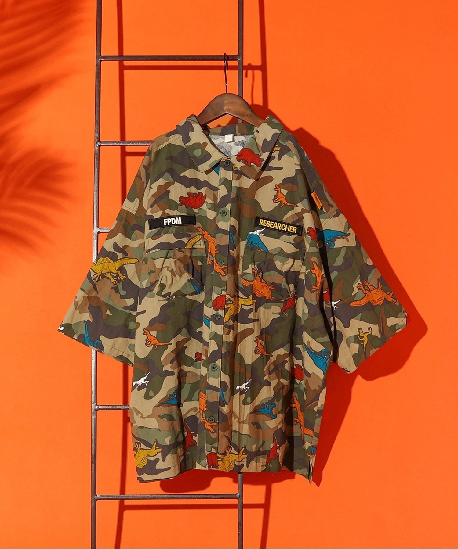 【エフオー オンラインストア/F.O.Online Store / KIDS】の【リンク】福井県立恐竜博物館コラボ 総柄シャツ(大人) 人気、トレンドファッション・服の通販 founy(ファニー) 　ファッション　Fashion　キッズファッション　Fashion for Kids　コラボ　Collaboration, Collab　ショーツ　Shorts, Short Pants　セットアップ　Set-Up, Coordinated Outfit　デニム　Denim, Jeans Material　プリント　Print, Printed Pattern　 other-1|ID: prp329100004962355 ipo3291000000037228522