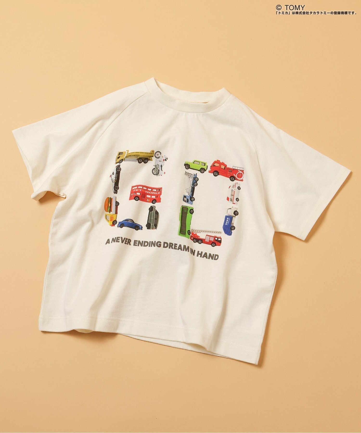 【エフオー オンラインストア/F.O.Online Store / KIDS】のTOMICA*BREEZE グラフィックTシャツ インテリア・キッズ・メンズ・レディースファッション・服の通販 founy(ファニー) 　ファッション　Fashion　キッズファッション　Fashion for Kids　カラフル　Colorful Design　グラフィック　Graphic, Graphic Design　プリント　Print, Printed Pattern　夏　Summer　アイボリー|ID: prp329100004962365 ipo3291000000037228555