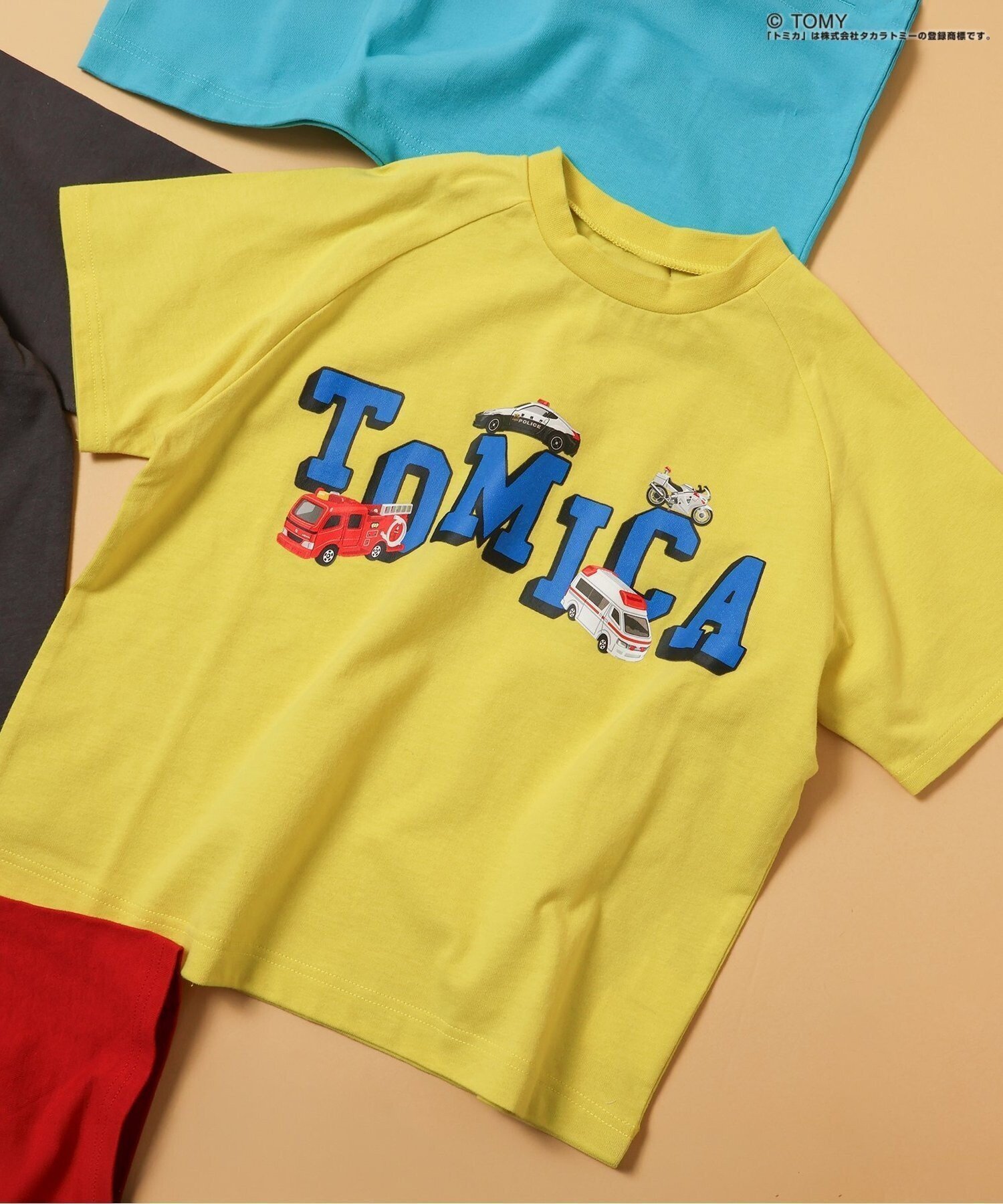 【エフオー オンラインストア/F.O.Online Store / KIDS】のTOMICA*BREEZE グラフィックTシャツ インテリア・キッズ・メンズ・レディースファッション・服の通販 founy(ファニー) 　ファッション　Fashion　キッズファッション　Fashion for Kids　カラフル　Colorful Design　グラフィック　Graphic, Graphic Design　プリント　Print, Printed Pattern　夏　Summer　ライム|ID: prp329100004962365 ipo3291000000037228556