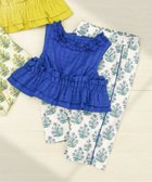 【エフオー オンラインストア/F.O.Online Store / KIDS】のフリルトップス・ラインパンツセット_アプレレクールマシェリ 人気、トレンドファッション・服の通販 founy(ファニー) ファッション Fashion キッズファッション Fashion for Kids トップス・カットソー Cut & Sew Tops ボトムス Bottoms thumbnail ブルー|ID: prp329100004962369 ipo3291000000037228576