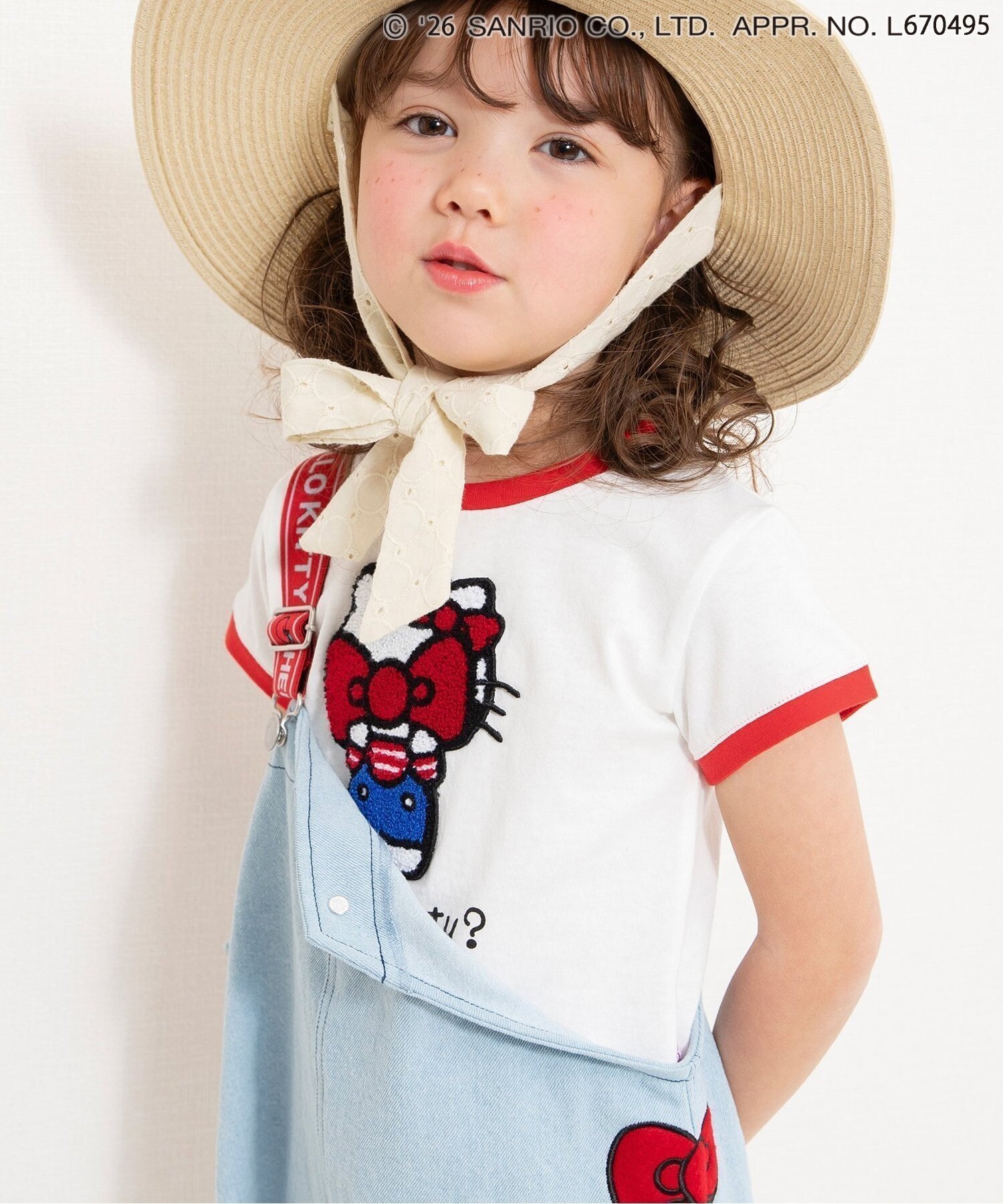 【エフオー オンラインストア/F.O.Online Store / KIDS】のサンリオキャラクターズ サガラワッペンTシャツ インテリア・キッズ・メンズ・レディースファッション・服の通販 founy(ファニー) 　ファッション　Fashion　キッズファッション　Fashion for Kids　タンブラー　Tumbler, Travel Mug　夏　Summer　オフホワイト|ID: prp329100004962379 ipo3291000000037228619