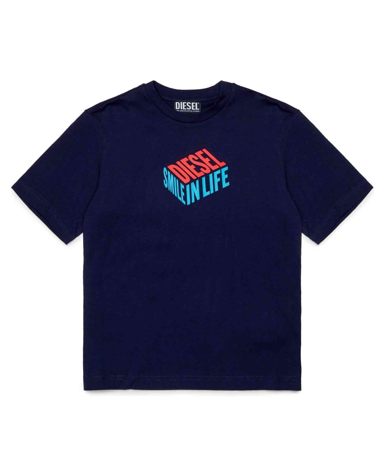【シフォン/SHIFFON / KIDS】のDIESEL ディーゼル Kids Junior ブランドロゴ半袖Tシャツカットソー インテリア・キッズ・メンズ・レディースファッション・服の通販 founy(ファニー) 　ファッション　Fashion　キッズファッション　Fashion for Kids　トップス・カットソー　Cut & Sew Tops　アクセサリー　Fashion Accessories　カットソー　Cut and Sewn Top　コレクション　Collection, Seasonal Line　デニム　Denim, Jeans Material　プレミアム　Premium, High-End　半袖　Short Sleeve, Half Sleeve　ラグジュアリー　Luxury, Elegant　ネイビー|ID: prp329100004962380 ipo3291000000037228625