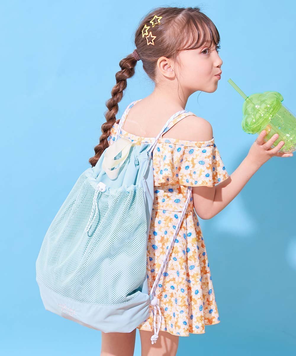 【デビロック/devirock / KIDS】のメッシュ切り替え ガールズ プールバッグ ナップサック 子供服 キッズ 女の子 26SS 人気、トレンドファッション・服の通販 founy(ファニー) 　ファッション　Fashion　キッズファッション　Fashion for Kids　コーティング　Coating, Coated Finish　サンダル　Sandals, Summer Shoes　ポケット　Pocket, Pocket Detail　メッシュ　Mesh, Net Fabric　水着　Swimsuit, Swimwear　おすすめ　Recommended / Our Picks　2026年　2026　2026春夏・S/S　Spring/Summer 2026 SS26　 other-1|ID: prp329100004962407 ipo3291000000037228741