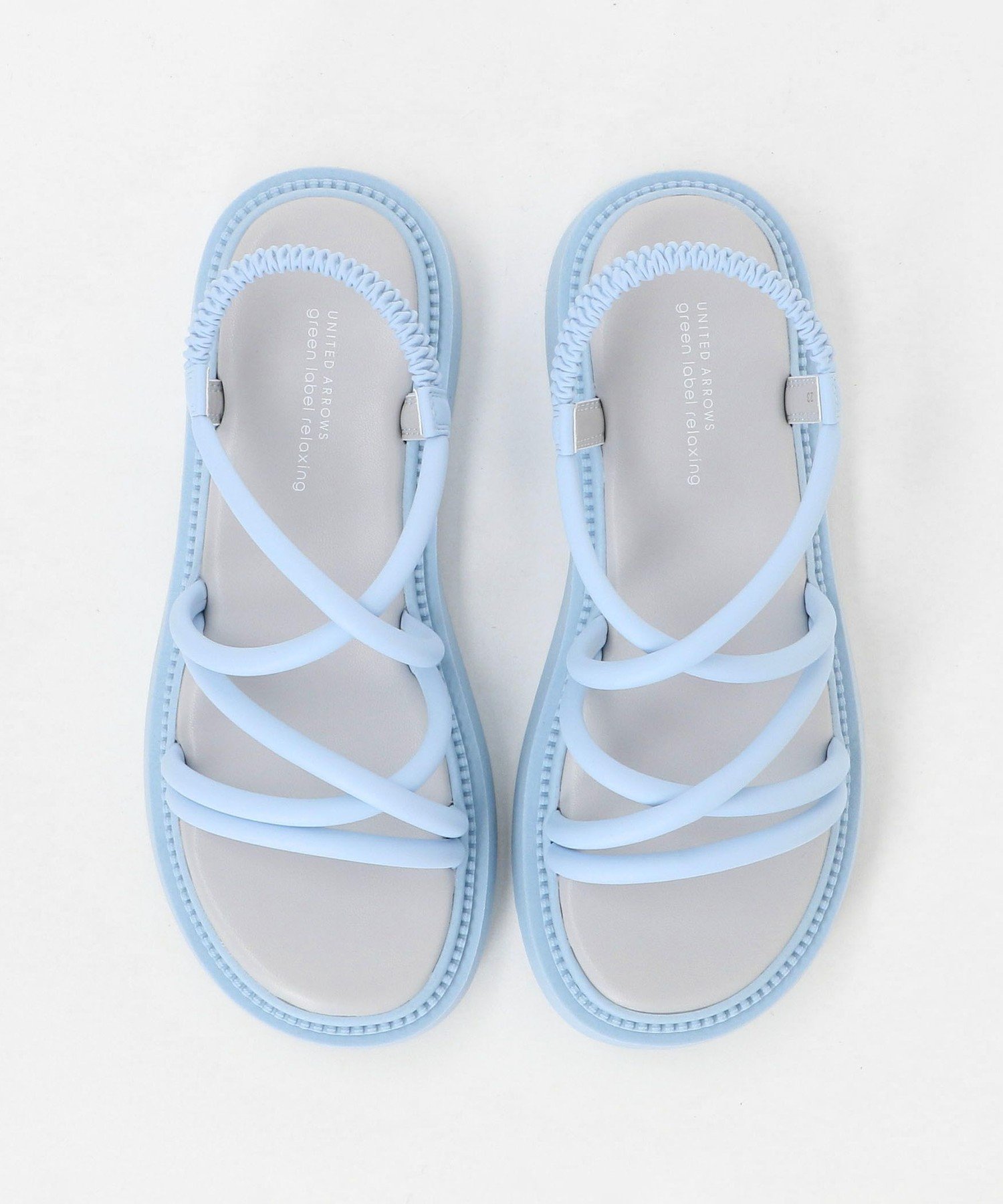 【ユナイテッドアローズ/UNITED ARROWS / KIDS】のパデット サンダル / キッズ 17cm-23cm インテリア・キッズ・メンズ・レディースファッション・服の通販 founy(ファニー) 　ファッション　Fashion　キッズファッション　Fashion for Kids　インソール　Shoe Insole　クッション　Cushion, Throw Pillow　サンダル　Sandals, Summer Shoes　フィット　Fit, Slim Fit　アウトレット　Outlet / Clearance　夏　Summer　LT.BLUE|ID: prp329100004962415 ipo3291000000037228773