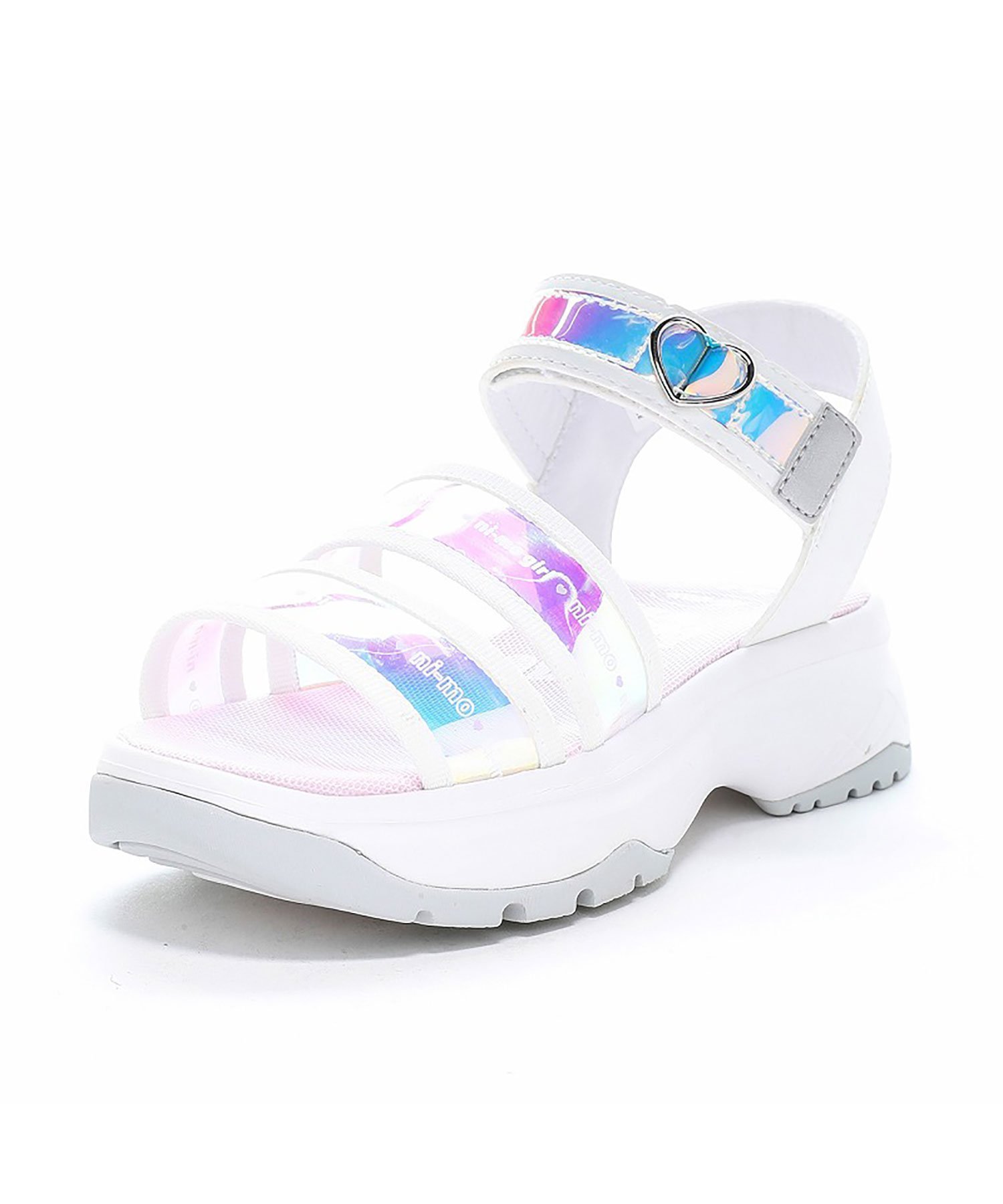 【ムーンスター/MOONSTAR / KIDS】の【MoonStar】NM J155 ホワイト 厚底 サンダル 女の子 人気、トレンドファッション・服の通販 founy(ファニー) 　ファッション　Fashion　キッズファッション　Fashion for Kids　おすすめ　Recommended / Our Picks　サマー　Summer, Summer Style　サンダル　Sandals, Summer Shoes　シューズ　Shoes, Footwear　シルバー　Silver, Metallic Silver　トレンド　Trend, Trending Now　厚底　Platform Shoes　夏　Summer　 other-1|ID: prp329100004962453 ipo3291000000037228941