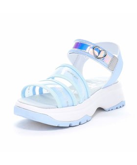 【ムーンスター/MOONSTAR / KIDS】の【MoonStar】NM J155 サックス 厚底 サンダル 女の子 人気、トレンドファッション・服の通販 founy(ファニー) ファッション Fashion キッズファッション Fashion for Kids おすすめ Recommended / Our Picks サマー Summer, Summer Style サンダル Sandals, Summer Shoes シューズ Shoes, Footwear シルバー Silver, Metallic Silver トレンド Trend, Trending Now 厚底 Platform Shoes 夏 Summer |ID:prp329100004962454