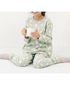 【デビロック/devirock / KIDS】の綿100% ガールズ くしゅっと裾リボン 長袖パジャマ パジャマ ルームウェア 25AW 人気、トレンドファッション・服の通販 founy(ファニー) ファッション Fashion キッズファッション Fashion for Kids 長袖 Long Sleeve, Full Sleeve パジャマ Pajamas, Sleepwear リボン Ribbon, Bow おすすめ Recommended / Our Picks 2025年 2025 2025-2026秋冬・A/W Autumn/Winter 2025–26 AW25–26 thumbnail 016-花-Gグリーン|ID: prp329100004962469 ipo3291000000037229157