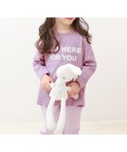 【デビロック/devirock / KIDS】の綿100% ガールズ くしゅっと裾リボン 長袖パジャマ パジャマ ルームウェア 25AW 人気、トレンドファッション・服の通販 founy(ファニー) ファッション Fashion キッズファッション Fashion for Kids 長袖 Long Sleeve, Full Sleeve パジャマ Pajamas, Sleepwear リボン Ribbon, Bow おすすめ Recommended / Our Picks 2025年 2025 2025-2026秋冬・A/W Autumn/Winter 2025–26 AW25–26 thumbnail 012-ロゴ-Lラベンダー|ID: prp329100004962469 ipo3291000000037229165