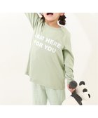 【デビロック/devirock / KIDS】の綿100% ガールズ くしゅっと裾リボン 長袖パジャマ パジャマ ルームウェア 25AW 人気、トレンドファッション・服の通販 founy(ファニー) ファッション Fashion キッズファッション Fashion for Kids 長袖 Long Sleeve, Full Sleeve パジャマ Pajamas, Sleepwear リボン Ribbon, Bow おすすめ Recommended / Our Picks 2025年 2025 2025-2026秋冬・A/W Autumn/Winter 2025–26 AW25–26 thumbnail 014-ロゴ-Gグリーン|ID: prp329100004962469 ipo3291000000037229166