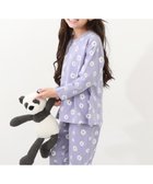 【デビロック/devirock / KIDS】の綿100% ガールズ くしゅっと裾リボン 長袖パジャマ パジャマ ルームウェア 25AW 人気、トレンドファッション・服の通販 founy(ファニー) ファッション Fashion キッズファッション Fashion for Kids 長袖 Long Sleeve, Full Sleeve パジャマ Pajamas, Sleepwear リボン Ribbon, Bow おすすめ Recommended / Our Picks 2025年 2025 2025-2026秋冬・A/W Autumn/Winter 2025–26 AW25–26 thumbnail 015-花-Sバイオレット|ID: prp329100004962469 ipo3291000000037229167