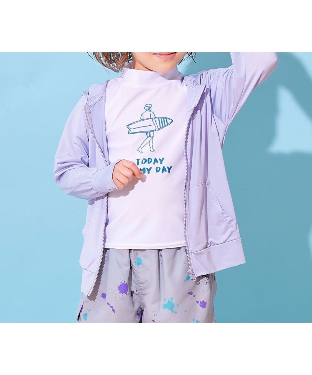 【デビロック/devirock / KIDS】の【水の中でも着られる】接触冷感 UVカット ジップパーカー 子供服 キッズ 26SS インテリア・キッズ・メンズ・レディースファッション・服の通販 founy(ファニー) 　ファッション　Fashion　キッズファッション　Fashion for Kids　ストレッチ　Stretch, Stretchy Fabric　なめらか　Smooth, Silky Texture　パーカー　Hoodie, Parka　フィット　Fit, Slim Fit　2026年　2026　2026春夏・S/S　Spring/Summer 2026 SS26　003-パープルブルー|ID: prp329100004962471 ipo3291000000037229178