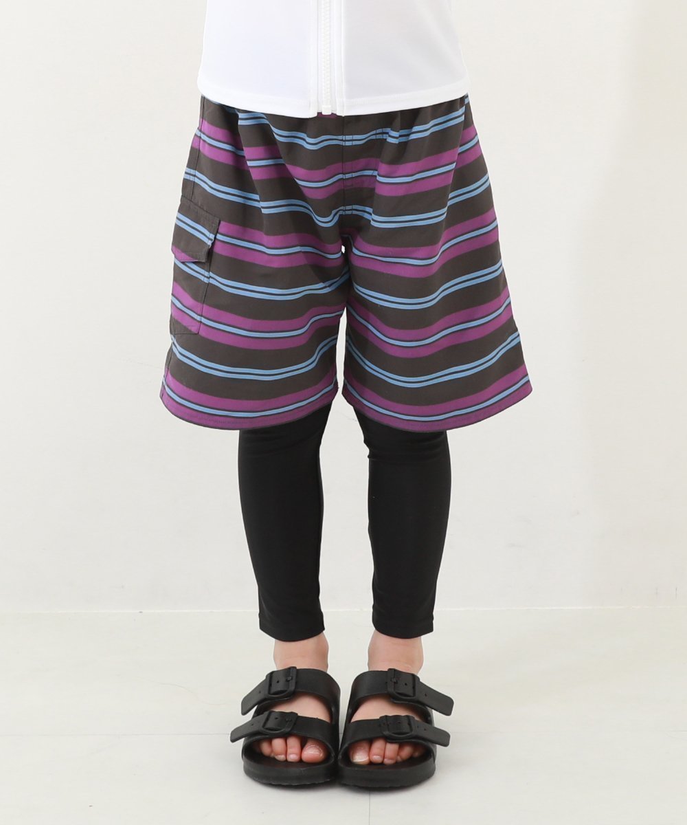 【デビロック/devirock / KIDS】のえらべる総柄デザイン UVカット サーフパンツ水着 子供服 キッズ 男の子 海 26SS インテリア・キッズ・メンズ・レディースファッション・服の通販 founy(ファニー) 　ファッション　Fashion　キッズファッション　Fashion for Kids　定番　Standard, Basic Item　なめらか　Smooth, Silky Texture　プリント　Print, Printed Pattern　水着　Swimsuit, Swimwear　おすすめ　Recommended / Our Picks　夏　Summer　2026年　2026　2026春夏・S/S　Spring/Summer 2026 SS26　019-ボーダー-ブラック|ID: prp329100004962472 ipo3291000000037229183