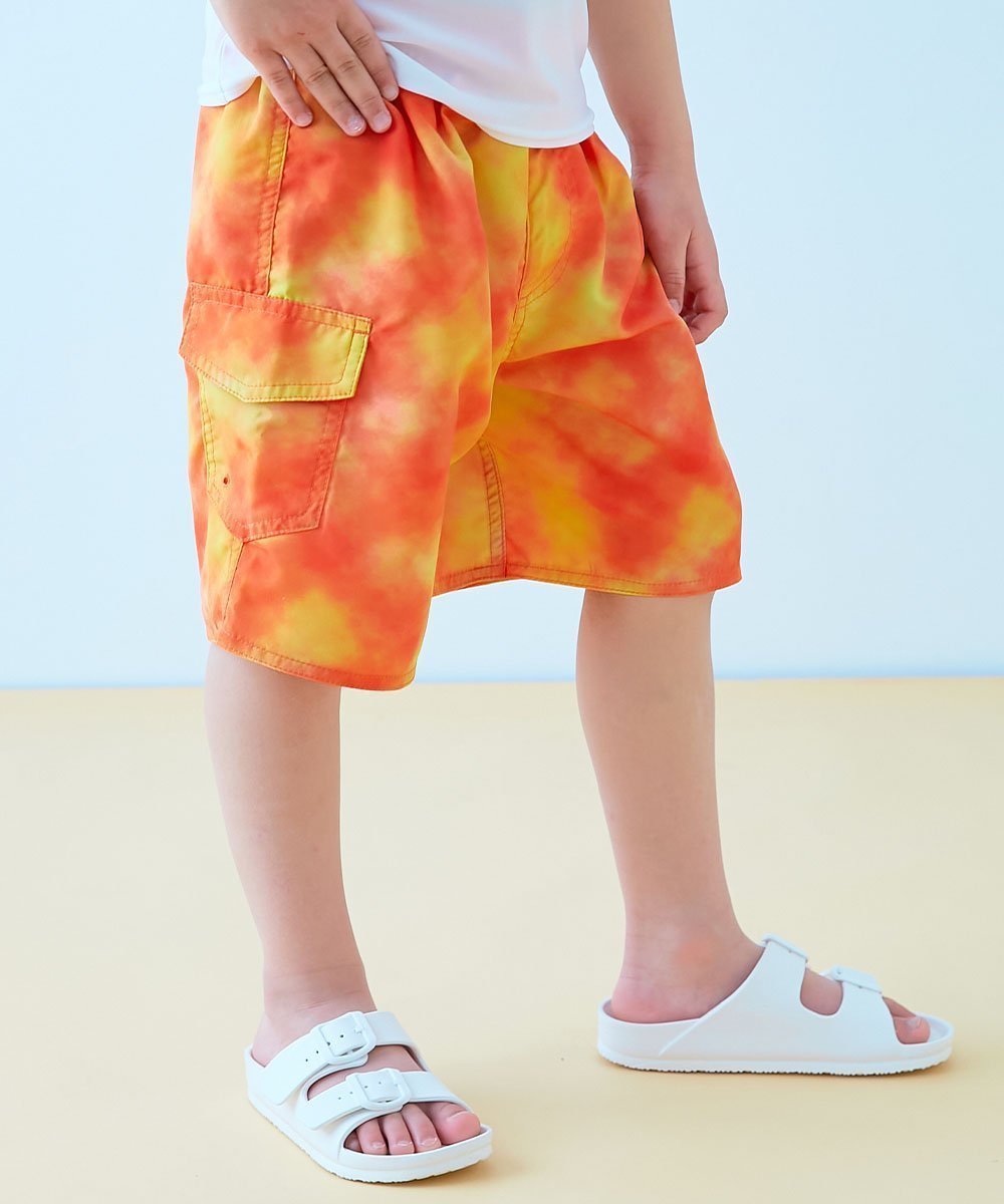 【デビロック/devirock / KIDS】のえらべる総柄デザイン UVカット サーフパンツ水着 子供服 キッズ 男の子 海 26SS インテリア・キッズ・メンズ・レディースファッション・服の通販 founy(ファニー) 　ファッション　Fashion　キッズファッション　Fashion for Kids　定番　Standard, Basic Item　なめらか　Smooth, Silky Texture　プリント　Print, Printed Pattern　水着　Swimsuit, Swimwear　おすすめ　Recommended / Our Picks　夏　Summer　2026年　2026　2026春夏・S/S　Spring/Summer 2026 SS26　024-タイダイ-オレンジ|ID: prp329100004962472 ipo3291000000037229188