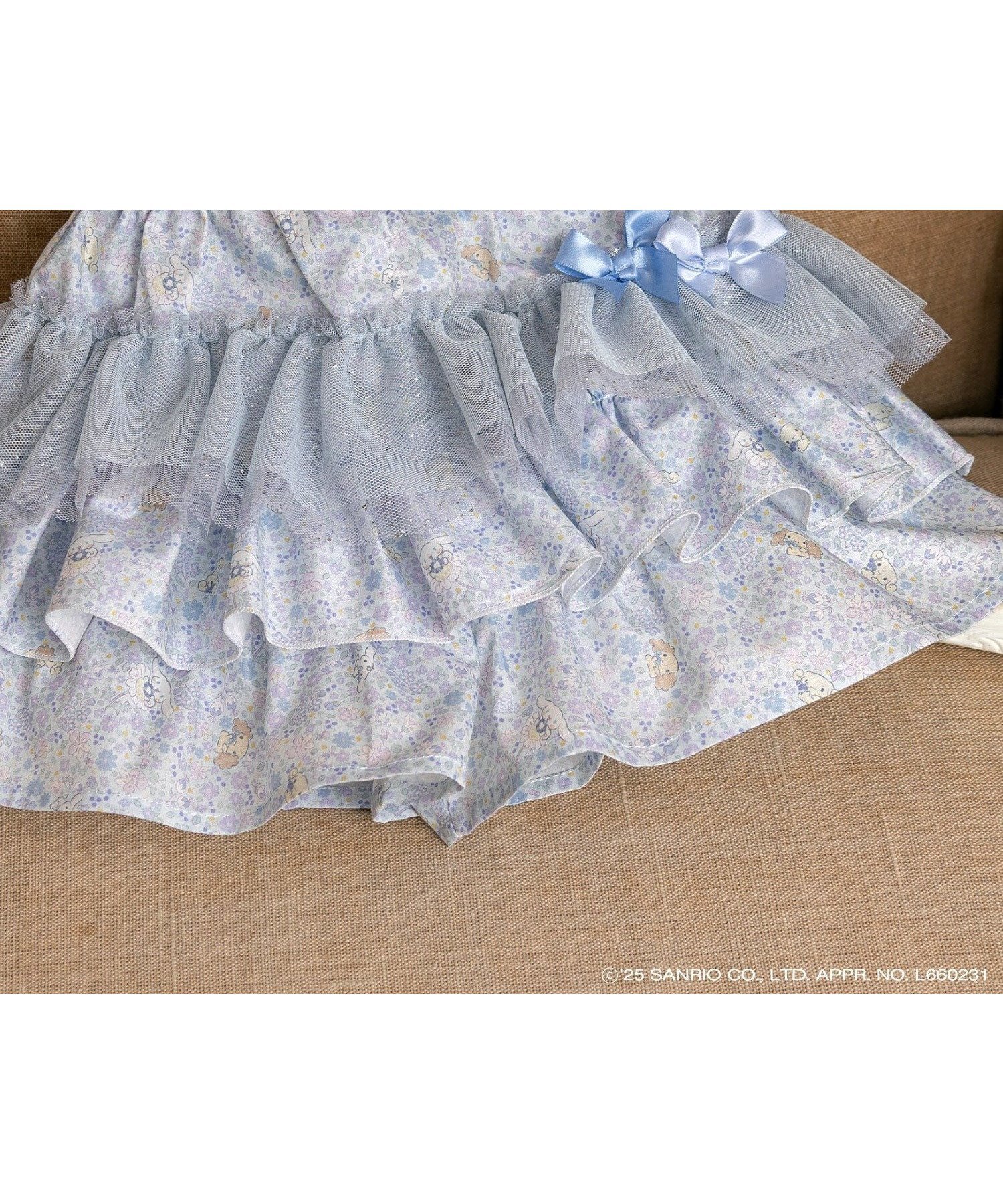 【パンパンテュテュ/panpantutu / KIDS】のキュロット/フリルパーティー【シナモロール/マイメロディ/無地】 インテリア・キッズ・メンズ・レディースファッション・服の通販 founy(ファニー) 　ファッション　Fashion　キッズファッション　Fashion for Kids　イエロー　Yellow　キュロット　Culottes, Wide Shorts　グラデーション　Gradient, Ombre　サテン　Satin, Glossy Fabric　チュール　Tulip, Tulip Motif　ティアードスカート　Tiered Skirt, Flounced Skirt　デニム　Denim, Jeans Material　人気　Popular, Best Seller　フリル　Frill, Ruffle　ベビー　Baby, Babywear　無地　Plain, Solid Color　ラベンダー　Lavender　リボン　Ribbon, Bow　レース　Lace, Lace Fabric　エレガント 上品　Elegant　シナモンガーデン|ID: prp329100004962476 ipo3291000000037229213