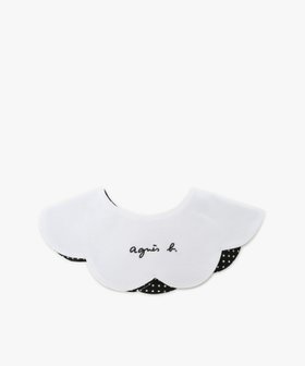 【アニエスベー ファム/agnes b. / KIDS】のベビー ロゴ刺繍 スカラップ リバーシブルスタイ 人気、トレンドファッション・服の通販 founy(ファニー) ファッション Fashion キッズファッション Fashion for Kids スカラップ Scallop, Scalloped Edge ドット Polka Dot, Dot Pattern フロント Front, Front Design ベビー Baby, Babywear リバーシブル Reversible, Two-Sided |ID:prp329100004962479