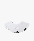 【アニエスベー ファム/agnes b. / KIDS】のベビー ロゴ刺繍 スカラップ リバーシブルスタイ 人気、トレンドファッション・服の通販 founy(ファニー) ファッション Fashion キッズファッション Fashion for Kids スカラップ Scallop, Scalloped Edge ドット Polka Dot, Dot Pattern フロント Front, Front Design ベビー Baby, Babywear リバーシブル Reversible, Two-Sided thumbnail ブラック|ID: prp329100004962479 ipo3291000000037229223