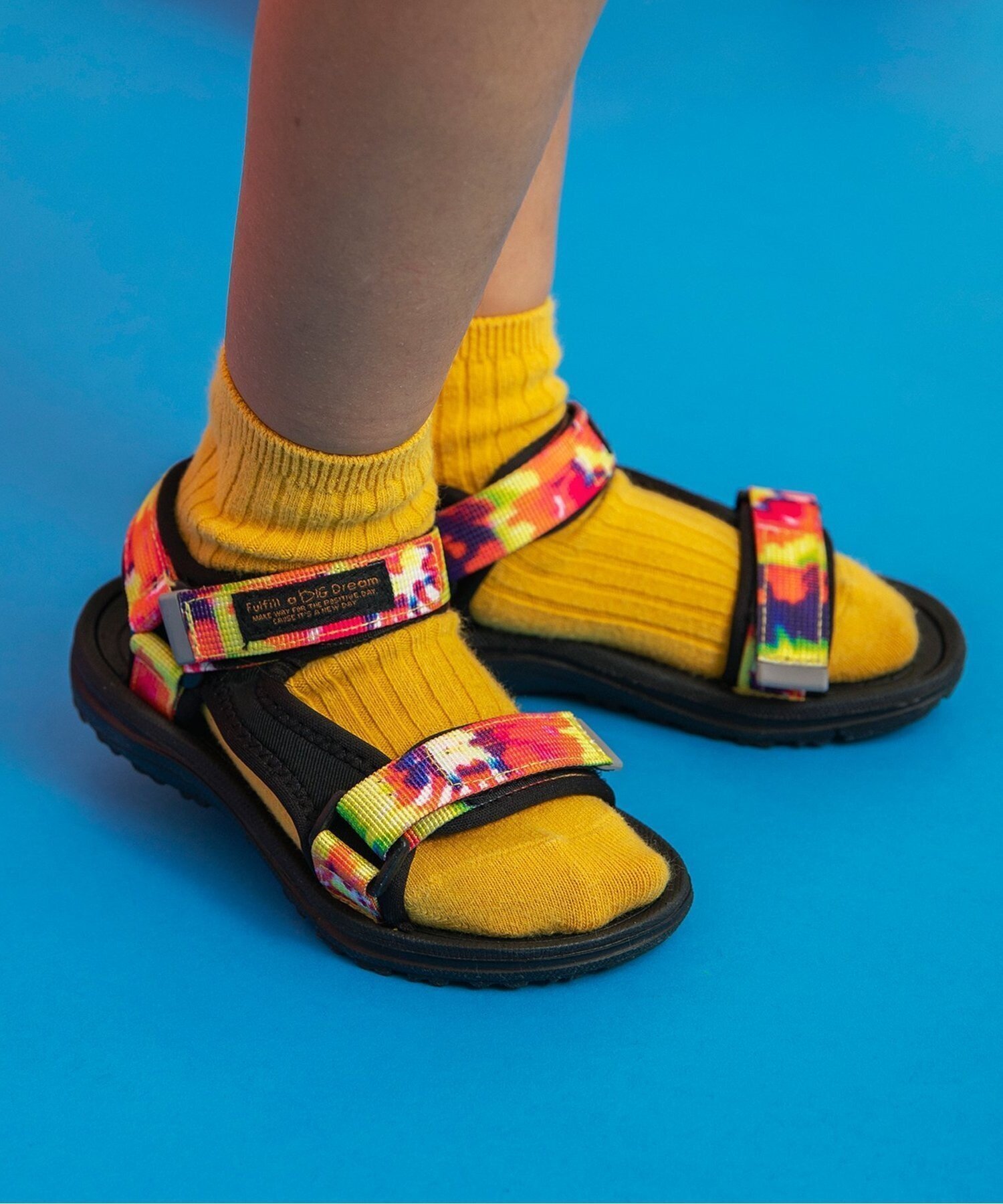 【エフオー オンラインストア/F.O.Online Store / KIDS】のアクティブテープサンダル インテリア・キッズ・メンズ・レディースファッション・服の通販 founy(ファニー) 　ファッション　Fashion　キッズファッション　Fashion for Kids　レインボー|ID: prp329100004962485 ipo3291000000037229252