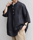 【シップス/SHIPS / MEN】のSHIPS any 洗濯機可能 ピュアリネン バンド スキッパー ハーフスリーブ プルオーバー シャツ 26SS 人気、トレンドファッション・服の通販 founy(ファニー) ファッション Fashion メンズファッション Fashion for Men トップス・カットソー Cut & Sew Tops メンズシャツ Shirts サンダル Sandals, Summer Shoes ショーツ Shorts, Short Pants スキッパー Skipper, Open Collar スラックス Slacks, Dress Pants スリーブ Sleeve, Long Sleeve / Short Sleeve 定番 Standard, Basic Item 人気 Popular, Best Seller ハーフ Half, Half-Length フィット Fit, Slim Fit フロント Front, Front Design リネン Linen, Linen Fabric リラックス Relax, Relaxed Fit ルーズ Loose, Oversized おすすめ Recommended / Our Picks 夏 Summer 2026年 2026 2026春夏・S/S Spring/Summer 2026 SS26 thumbnail ブラック|ID: prp329100004962514 ipo3291000000037229384