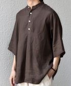 【シップス/SHIPS / MEN】のSHIPS any 洗濯機可能 ピュアリネン バンド スキッパー ハーフスリーブ プルオーバー シャツ 26SS 人気、トレンドファッション・服の通販 founy(ファニー) ファッション Fashion メンズファッション Fashion for Men トップス・カットソー Cut & Sew Tops メンズシャツ Shirts サンダル Sandals, Summer Shoes ショーツ Shorts, Short Pants スキッパー Skipper, Open Collar スラックス Slacks, Dress Pants スリーブ Sleeve, Long Sleeve / Short Sleeve 定番 Standard, Basic Item 人気 Popular, Best Seller ハーフ Half, Half-Length フィット Fit, Slim Fit フロント Front, Front Design リネン Linen, Linen Fabric リラックス Relax, Relaxed Fit ルーズ Loose, Oversized おすすめ Recommended / Our Picks 夏 Summer 2026年 2026 2026春夏・S/S Spring/Summer 2026 SS26 thumbnail ブラウン|ID: prp329100004962514 ipo3291000000037229386