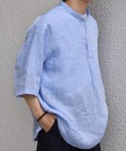 【シップス/SHIPS / MEN】のSHIPS any 洗濯機可能 ピュアリネン バンド スキッパー ハーフスリーブ プルオーバー シャツ 26SS 人気、トレンドファッション・服の通販 founy(ファニー) ファッション Fashion メンズファッション Fashion for Men トップス・カットソー Cut & Sew Tops メンズシャツ Shirts サンダル Sandals, Summer Shoes ショーツ Shorts, Short Pants スキッパー Skipper, Open Collar スラックス Slacks, Dress Pants スリーブ Sleeve, Long Sleeve / Short Sleeve 定番 Standard, Basic Item 人気 Popular, Best Seller ハーフ Half, Half-Length フィット Fit, Slim Fit フロント Front, Front Design リネン Linen, Linen Fabric リラックス Relax, Relaxed Fit ルーズ Loose, Oversized おすすめ Recommended / Our Picks 夏 Summer 2026年 2026 2026春夏・S/S Spring/Summer 2026 SS26 thumbnail ライトブルー|ID: prp329100004962514 ipo3291000000037229388