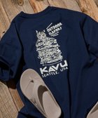 【フリークスストア/FREAK'S STORE】のKAVU×FREAK S STORE/カブ- 別注 ビッグシルエット バックデザイン刺繍 クルーネック Tシャツ / Burger Cat【限定展開】 ネイビー|ID: prp329100004962526 ipo3291000000037330417