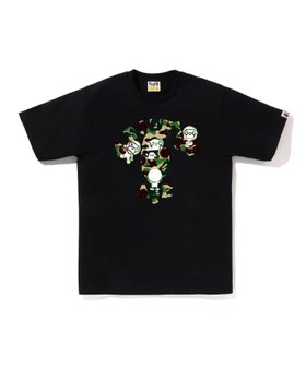 【ア ベイシング エイプ/A BATHING APE】のABC CAMO COLLEGE MILO TEE 大人の最旬トレンドファッション＆コーディネート founy(ファウニー) ファッション Fashion レディースファッション Fashion for Women インナー Innerwear コレクション Collection, Seasonal Line ショート Short, Short Length スリーブ Sleeve, Long Sleeve / Short Sleeve パターン Pattern, Design Print フロント Front, Front Design プリント Print, Printed Pattern ラバー Rubber, Rubber Sole 人気 Popular, Best Seller |ID:prp329100004962541