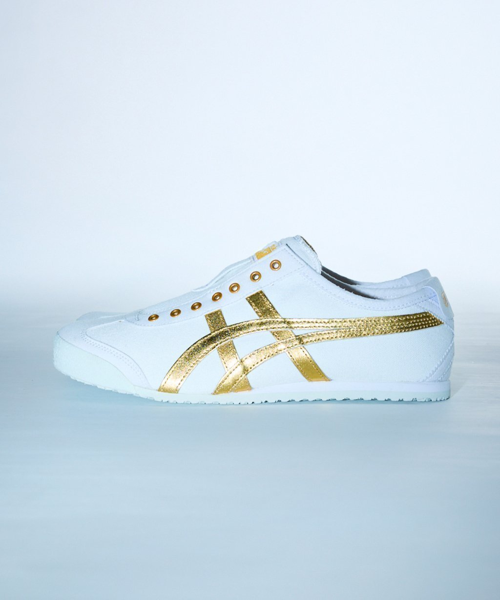 【オニツカ タイガー/Onitsuka Tiger / MEN】の【公式ショップ】MEXICO 66 SLIP-ON インテリア・キッズ・メンズ・レディースファッション・服の通販 founy(ファニー) 　ファッション　Fashion　メンズファッション　Fashion for Men　スタンダード　Standard, Basic　スニーカー　Sneakers, Trainers　スリッポン　Slip-On, Loafer　メンズ　Men's, Menswear　定番　Standard, Basic Item　軽量　Lightweight, Ultra Light　WHITE/PUREGOLD|ID: prp329100004962549 ipo3291000000037229567