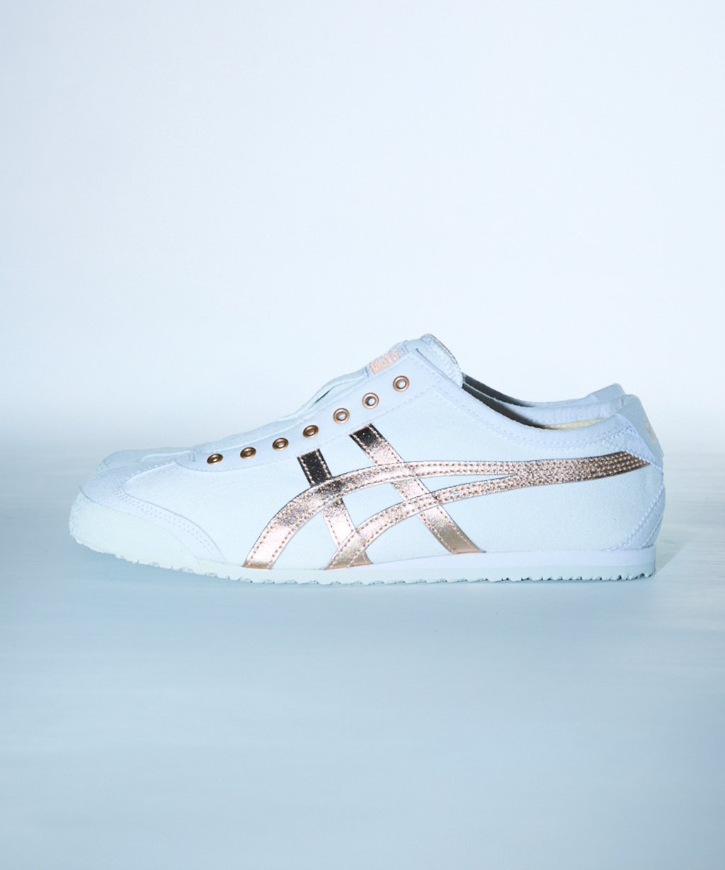 【オニツカ タイガー/Onitsuka Tiger / MEN】の【公式ショップ】MEXICO 66 SLIP-ON インテリア・キッズ・メンズ・レディースファッション・服の通販 founy(ファニー) 　ファッション　Fashion　メンズファッション　Fashion for Men　スタンダード　Standard, Basic　スニーカー　Sneakers, Trainers　スリッポン　Slip-On, Loafer　メンズ　Men's, Menswear　定番　Standard, Basic Item　軽量　Lightweight, Ultra Light　WHITE/ROSEGOLD|ID: prp329100004962549 ipo3291000000037229568