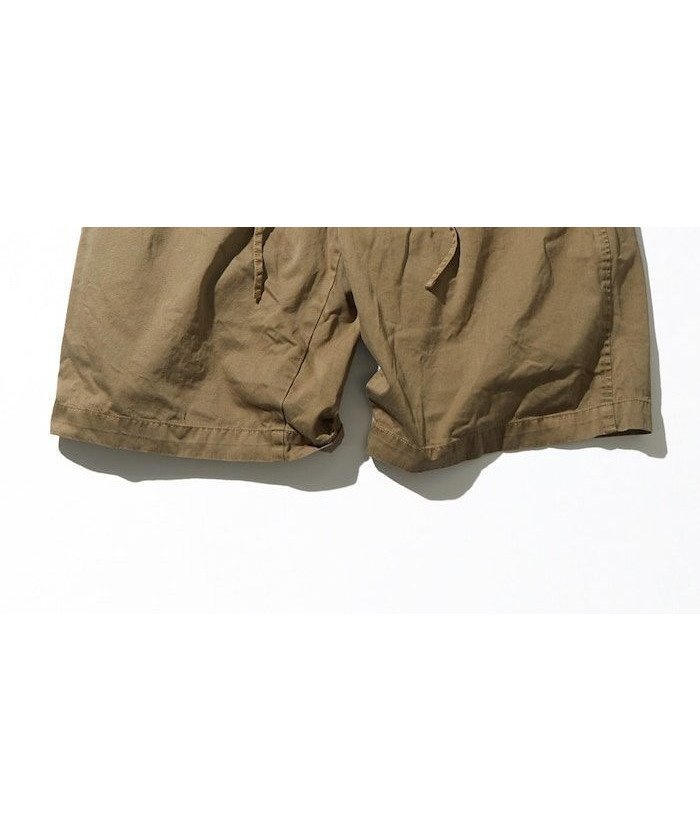 【フリークスストア/FREAK'S STORE】のExtra Long Staple Organic Cotton 2 Tuck Chino Shorts インテリア・キッズ・メンズ・レディースファッション・服の通販 founy(ファニー) 　ファッション　Fashion　メンズファッション　Fashion for Men　スピンドル　Spindle, Drawcord　ワイド　Wide, Wide Fit　ベージュ|ID: prp329100004962579 ipo3291000000037229685