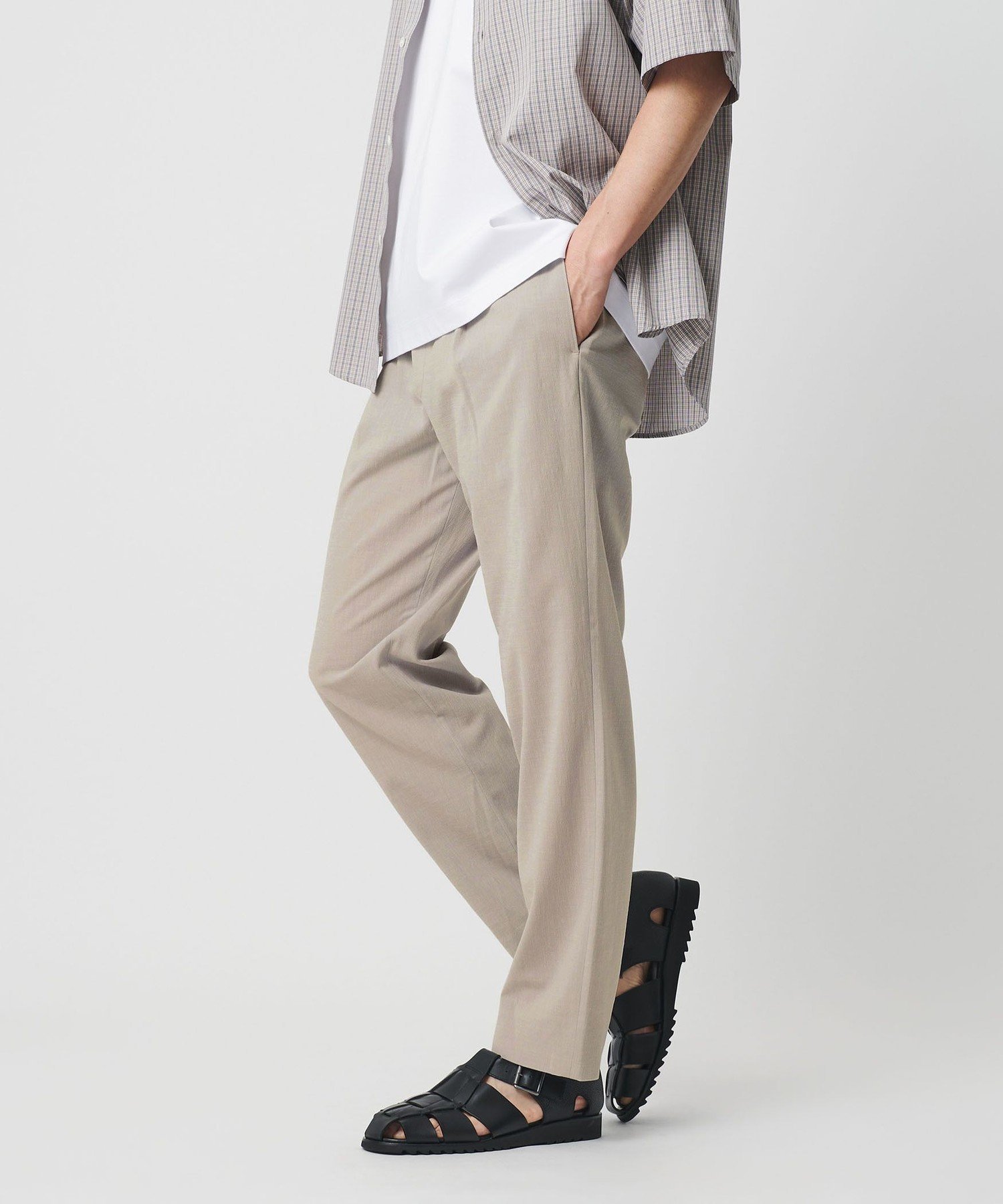 【ビューティ&ユース ユナイテッドアローズ/BEAUTY&YOUTH / UNITED ARROWS / MEN】のソアロン 1プリーツ テーパード イージー パンツ NO.5 インテリア・キッズ・メンズ・レディースファッション・服の通販 founy(ファニー) 　ファッション　Fashion　メンズファッション　Fashion for Men　ボトムス　Bottoms　春　Spring　クッション　Cushion, Throw Pillow　コイン　Coin, Coin Design　スタンダード　Standard, Basic　テーパード　Tapered, Tapered Pants　ハーフ　Half, Half-Length　フィット　Fit, Slim Fit　プリーツ　Pleats, Pleated　ベーシック　Basic, Essential　ポケット　Pocket, Pocket Detail　リラックス　Relax, Relaxed Fit　ルーズ　Loose, Oversized　S/S・春夏　SS, Spring/Summer, Warm Season　おすすめ　Recommended / Our Picks　夏　Summer　LT.GRAY|ID: prp329100004962582 ipo3291000000037229696