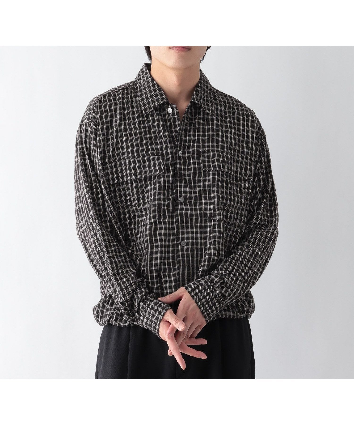 【グローバルワーク/GLOBAL WORK / MEN】のサッカーチェックシャツ/長袖/732033 インテリア・キッズ・メンズ・レディースファッション・服の通販 founy(ファニー) 　ファッション　Fashion　メンズファッション　Fashion for Men　おすすめ　Recommended / Our Picks　サッカー　Seersucker, Summer Fabric　ショート　Short, Short Length　チェック　Check, Plaid, Tartan　トレンド　Trend, Trending Now　ボックス　Boxy, Box Shape　夏　Summer　長袖　Long Sleeve, Full Sleeve　ブラックチェック09|ID: prp329100004962585 ipo3291000000037229709