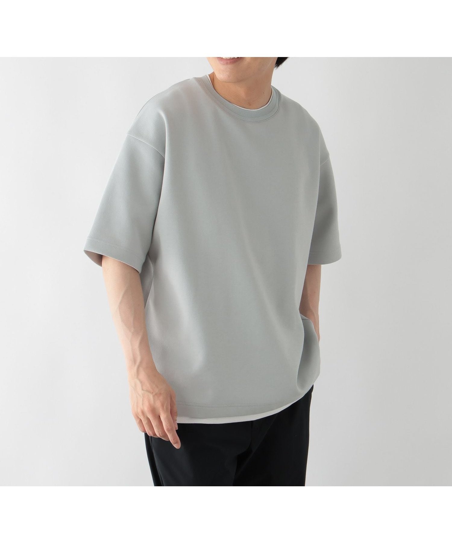 【グローバルワーク/GLOBAL WORK / MEN】のライトクッションCOOLレイヤー/664274 インテリア・キッズ・メンズ・レディースファッション・服の通販 founy(ファニー) 　ファッション　Fashion　メンズファッション　Fashion for Men　おすすめ　Recommended / Our Picks　クッション　Cushion, Throw Pillow　トレンド　Trend, Trending Now　フォルム　Silhouette, Form　リラックス　Relax, Relaxed Fit　エレガント 上品　Elegant　夏　Summer　春　Spring　S/S・春夏　SS, Spring/Summer, Warm Season　グレー15|ID: prp329100004962586 ipo3291000000037229713