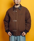 【サブサエティ/Subciety / MEN】のFireman clasp blouson 人気、トレンドファッション・服の通販 founy(ファニー) ファッション Fashion メンズファッション Fashion for Men キルティング Quilted, Quilting フェイクレザー Faux Leather, PU Leather ブルゾン Blouson, Bomber Jacket 防寒 Cold Protection, Winter-Ready リアル Real, Realistic 再入荷 Restock / Back in Stock thumbnail BROWN|ID: prp329100004962591 ipo3291000000037229740